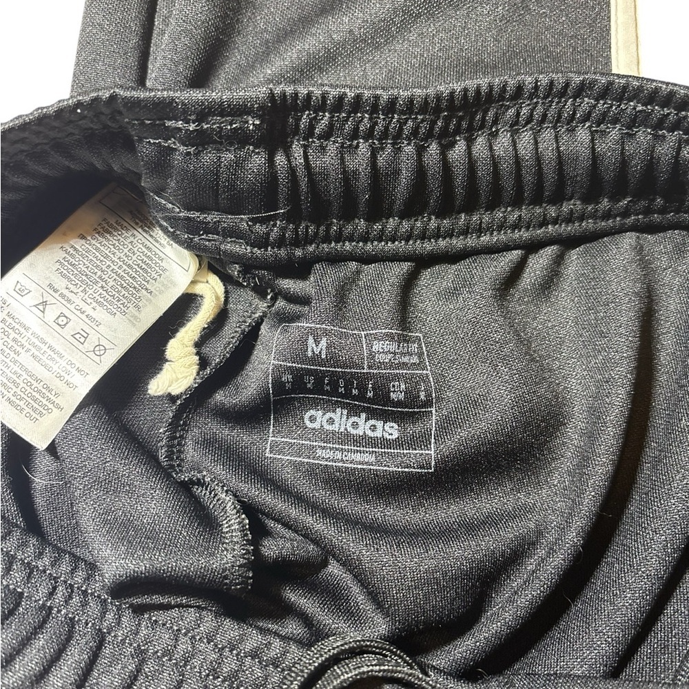 Adidas Unisex Black and White Joggers - Picture 5 of 8